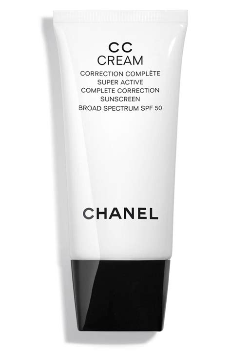 chanel cc cream super active complete correction spf 50|chanel sunscreen spf 50.